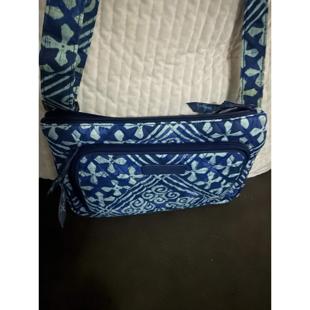 Vera Bradley Blue Crossbody Cuban Tiles Bag